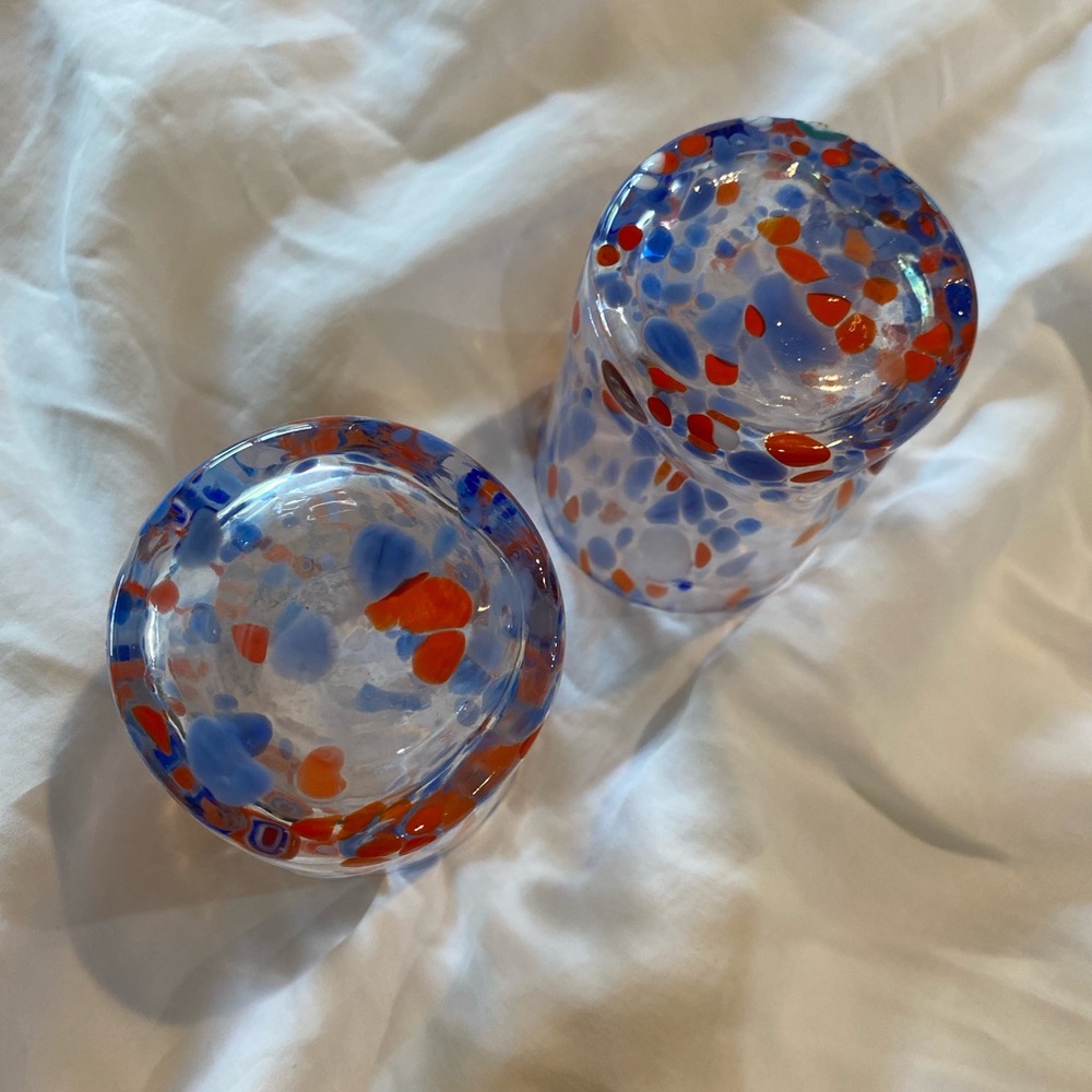 Alessandro Coppola Colorful Glass Tumblers Vetreria Arte di Murano. NEW. - Picture 5 of 6